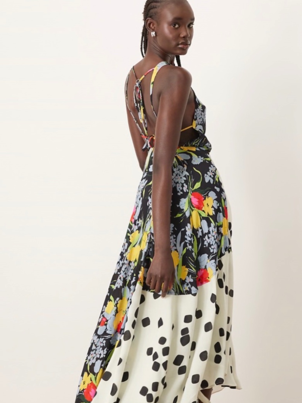 arrange maxi dress with open back